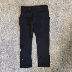 lululemon athletica Women’s Run Inspire Black Cropped Leggings